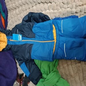 Kids xxs Columbia snow pants bibs and jacket